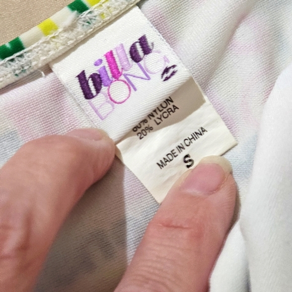 🆑️ BILLABONG Bright Neon Bikini | Triangle Top Halter Closure Side Tie S - Picture 9 of 16